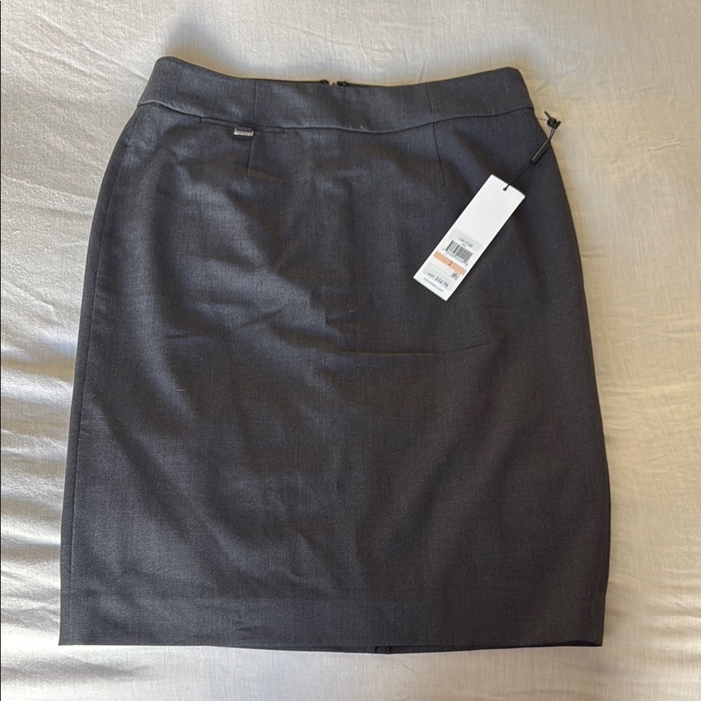 Calvin Klein Charcoal Suit Skirt